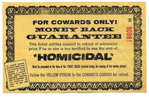 Yellow Refund Ticket for Cowards