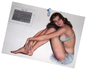 Carol is believed to be the model for this 1949 Eaquire Calender 1949 esquire