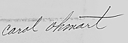 Carol Ohmart's Signature ohmart signature